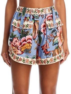 FARM Rio Wonderful Bouquet Linen Shorts, Size XL, NWT 🇧🇷